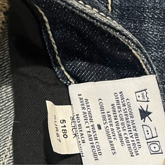 District 9 Dark Wash Slick Boot Cut Denim Jeans - Picture 10 of 11